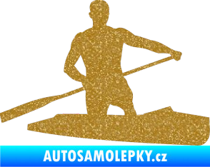Samolepka Kanoista 002 pravá Ultra Metalic zlatá
