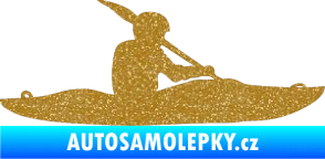 Samolepka Kanoista 003 pravá Ultra Metalic zlatá
