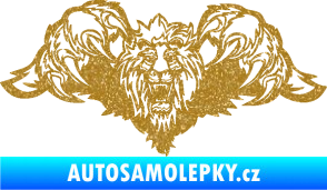 Samolepka Kapota 041 lev Ultra Metalic zlatá