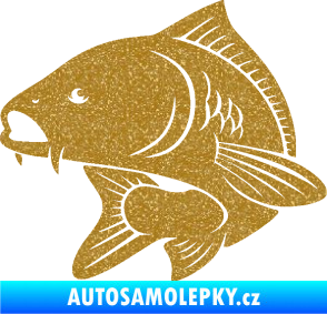 Samolepka Kapr 008 levá Ultra Metalic zlatá