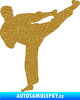 Samolepka Karate 008 pravá Ultra Metalic zlatá