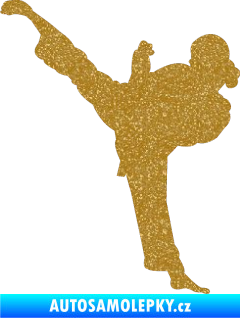 Samolepka Karate 012 levá Ultra Metalic zlatá