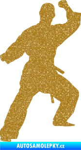 Samolepka Karate 014 levá Ultra Metalic zlatá
