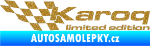 Samolepka Karoq limited edition levá Ultra Metalic zlatá