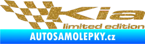 Samolepka Kia limited edition levá Ultra Metalic zlatá