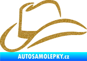 Samolepka Klobouk 002 levá Ultra Metalic zlatá