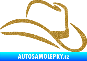 Samolepka Klobouk 002 pravá Ultra Metalic zlatá