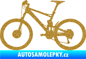 Samolepka Kolo 001 levá - (horské kolo) Ultra Metalic zlatá