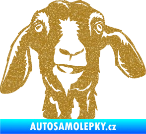Samolepka Koza 003 pravá Ultra Metalic zlatá