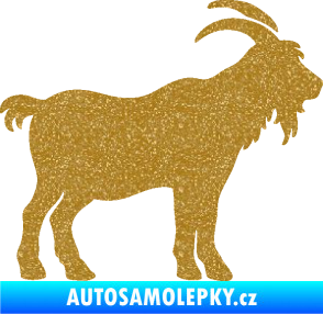 Samolepka Kozel 008 pravá silueta Ultra Metalic zlatá