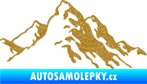 Samolepka Krajina hory 006 pravá Ultra Metalic zlatá
