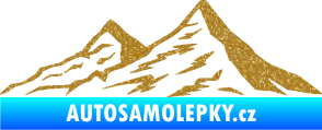 Samolepka Krajina hory 009 levá Ultra Metalic zlatá