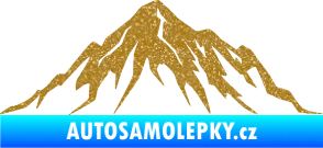 Samolepka Krajina hory 010 pravá Ultra Metalic zlatá
