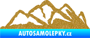 Samolepka Krajina hory 013 pravá Ultra Metalic zlatá