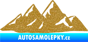 Samolepka Krajina hory 014 pravá Ultra Metalic zlatá
