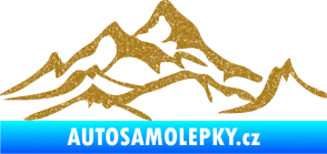 Samolepka Krajina hory 017 pravá Ultra Metalic zlatá
