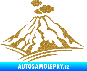 Samolepka Krajina hory 018 pravá Ultra Metalic zlatá
