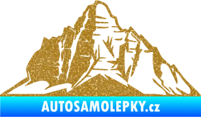 Samolepka Krajina hory 022 levá Ultra Metalic zlatá