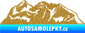 Samolepka Krajina hory 024 pravá Ultra Metalic zlatá