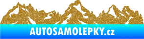 Samolepka Krajina hory 034 levá Ultra Metalic zlatá