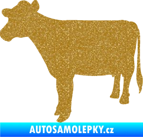 Samolepka Kráva 001 levá Ultra Metalic zlatá