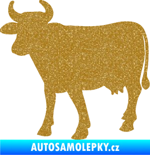 Samolepka Kráva 002 levá Ultra Metalic zlatá