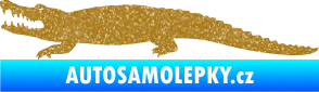 Samolepka Krokodýl 002 levá Ultra Metalic zlatá