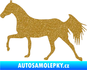 Samolepka Kůň 001 levá Ultra Metalic zlatá