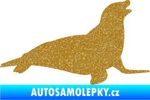 Samolepka Lachtan 002 pravá Ultra Metalic zlatá