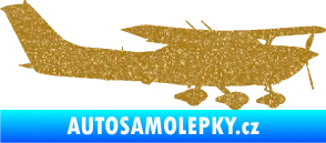 Samolepka Letadlo 021 pravá Cessna 182 Ultra Metalic zlatá