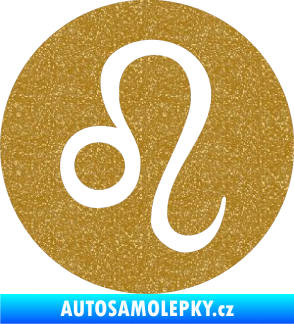 Samolepka Lev zvěrokruh 001 - horoskop Ultra Metalic zlatá