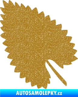 Samolepka List 001 levá Ultra Metalic zlatá