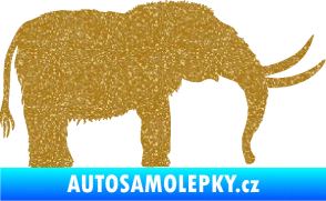 Samolepka Mamut 001 pravá Ultra Metalic zlatá