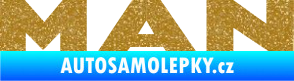 Samolepka MAN nápis Ultra Metalic zlatá