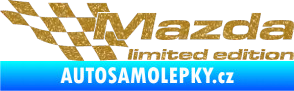 Samolepka Mazda limited edition levá Ultra Metalic zlatá