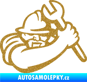 Samolepka Mechanik 001 pravá Ultra Metalic zlatá