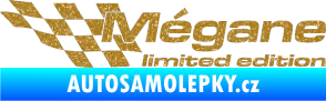 Samolepka Mégane limited edition levá Ultra Metalic zlatá