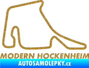 Samolepka Okruh Modern Hockenheim Ultra Metalic zlatá