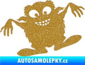 Samolepka Monstrum 001 levá Ultra Metalic zlatá