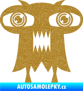 Samolepka Monstrum 003 levá Ultra Metalic zlatá