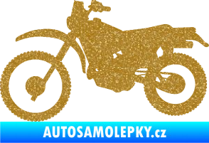 Samolepka Motorka 046 levá Ultra Metalic zlatá