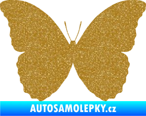 Samolepka Motýl 008 Ultra Metalic zlatá