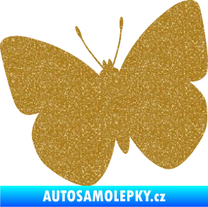 Samolepka Motýl 011 levá Ultra Metalic zlatá
