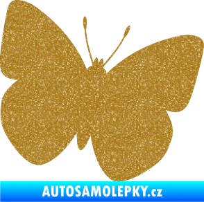 Samolepka Motýl 011 pravá Ultra Metalic zlatá