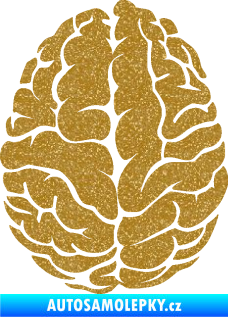 Samolepka Mozek 001 levá Ultra Metalic zlatá