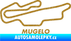 Samolepka Okruh Mugelo Ultra Metalic zlatá