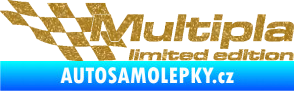 Samolepka Multipla limited edition levá Ultra Metalic zlatá
