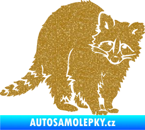 Samolepka Mýval 002 pravá Ultra Metalic zlatá