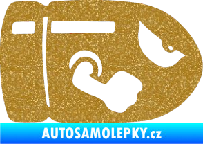 Samolepka Náboj 001 pravá Ultra Metalic zlatá