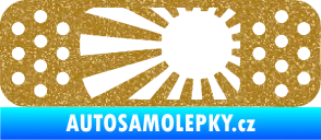 Samolepka Náplast 002 levá Ultra Metalic zlatá